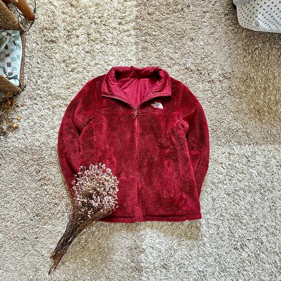 The North Face Mossbud Insulated Reversible Red Jacket Women’s Size L TNF - Picture 1 of 13